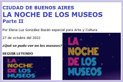 LA NOCHE DE LOS MUSEOS II